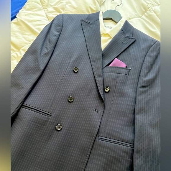 Michael Kora Men’s Double Breasted Blazer - Picture 8 of 8